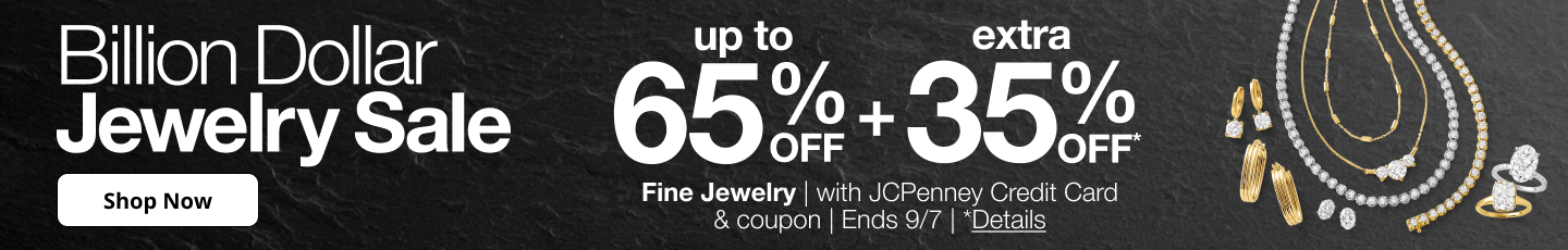 Save up to 65% off plus an extra 35% off during JCPenney's Billion Dollar Jewelry Sale