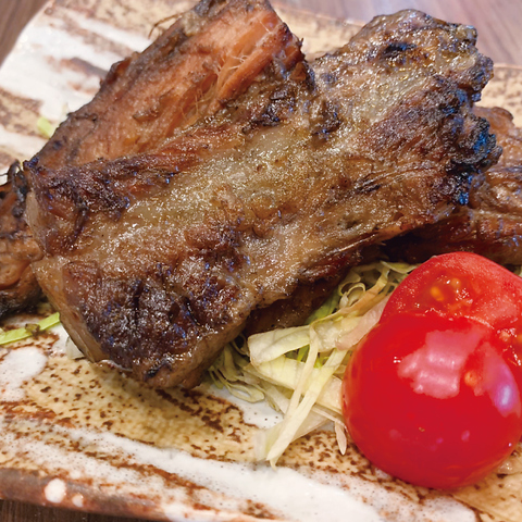 ソーキの炭火焼き