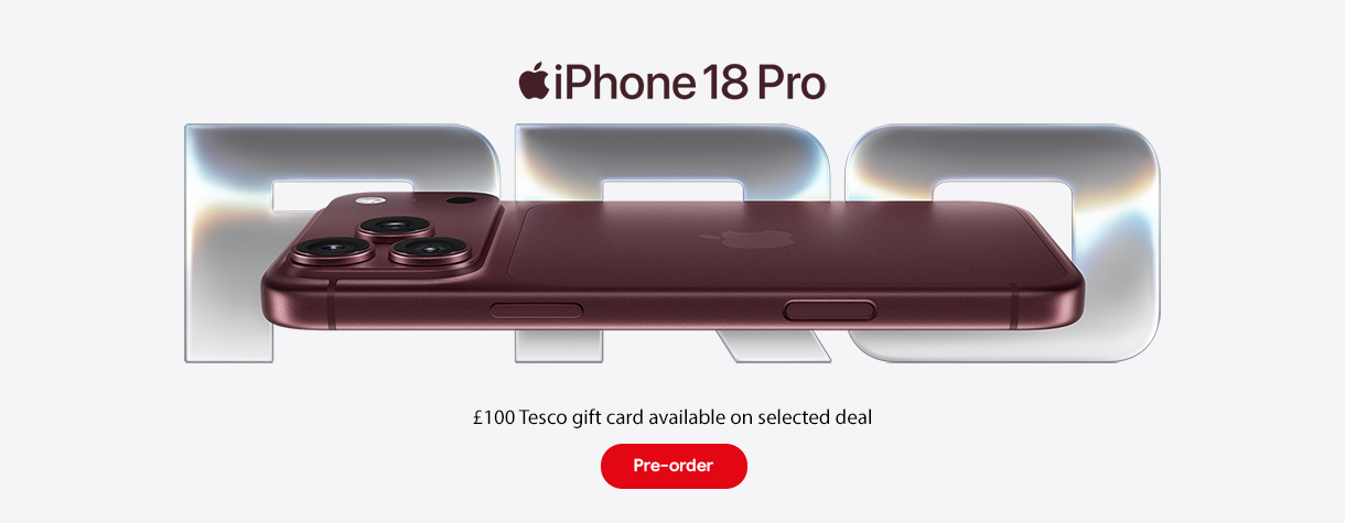 Pre-order the iPhone 18 Pro and get a £100 Tesco gift card on selected deal