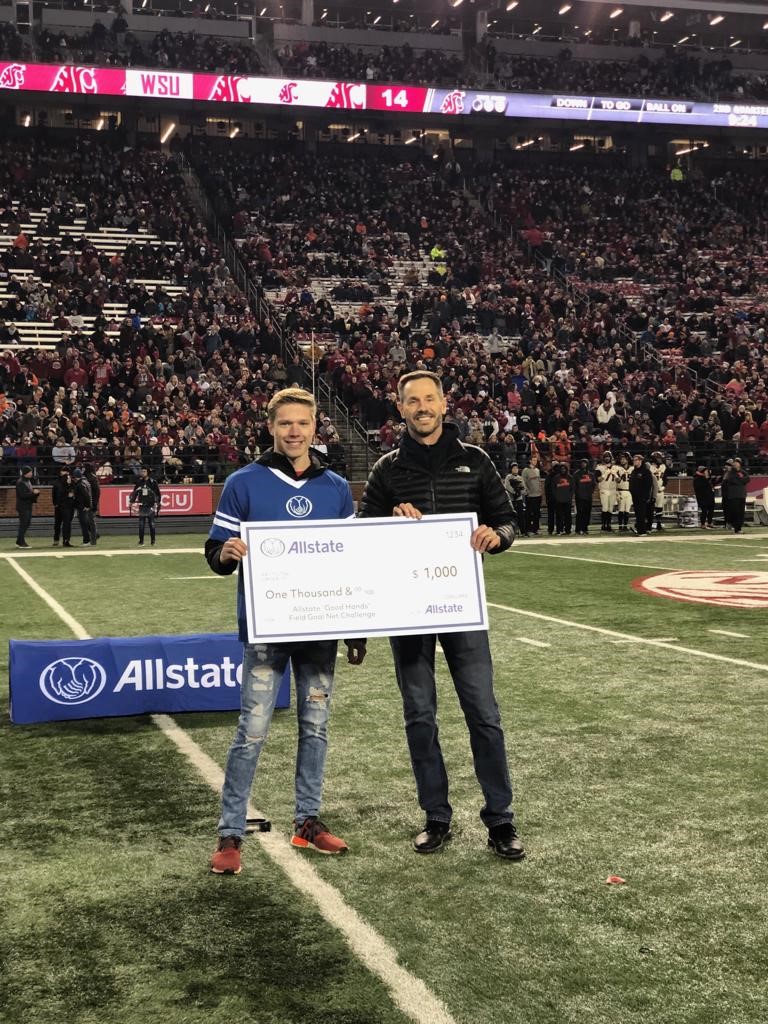 Allstate Field Goal Contest at the Cougars Game November, 2019!