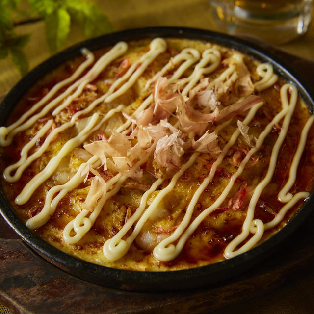 山芋鉄板焼き(お好み焼き風)