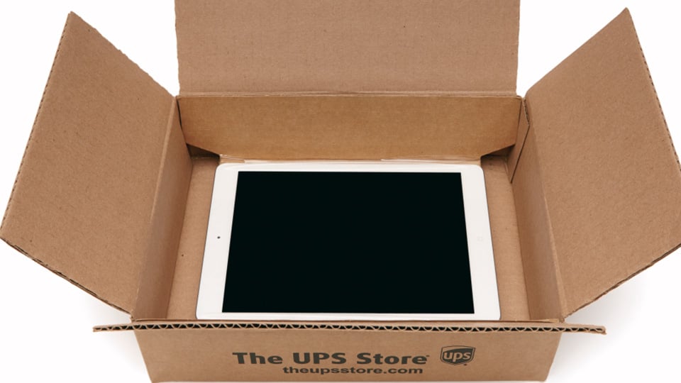 iPad inside box