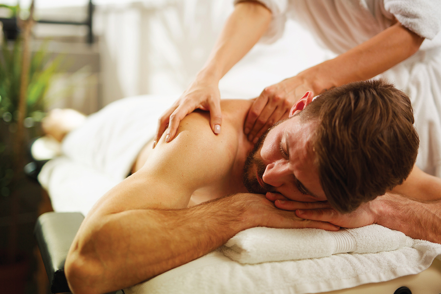 Man getting a massage