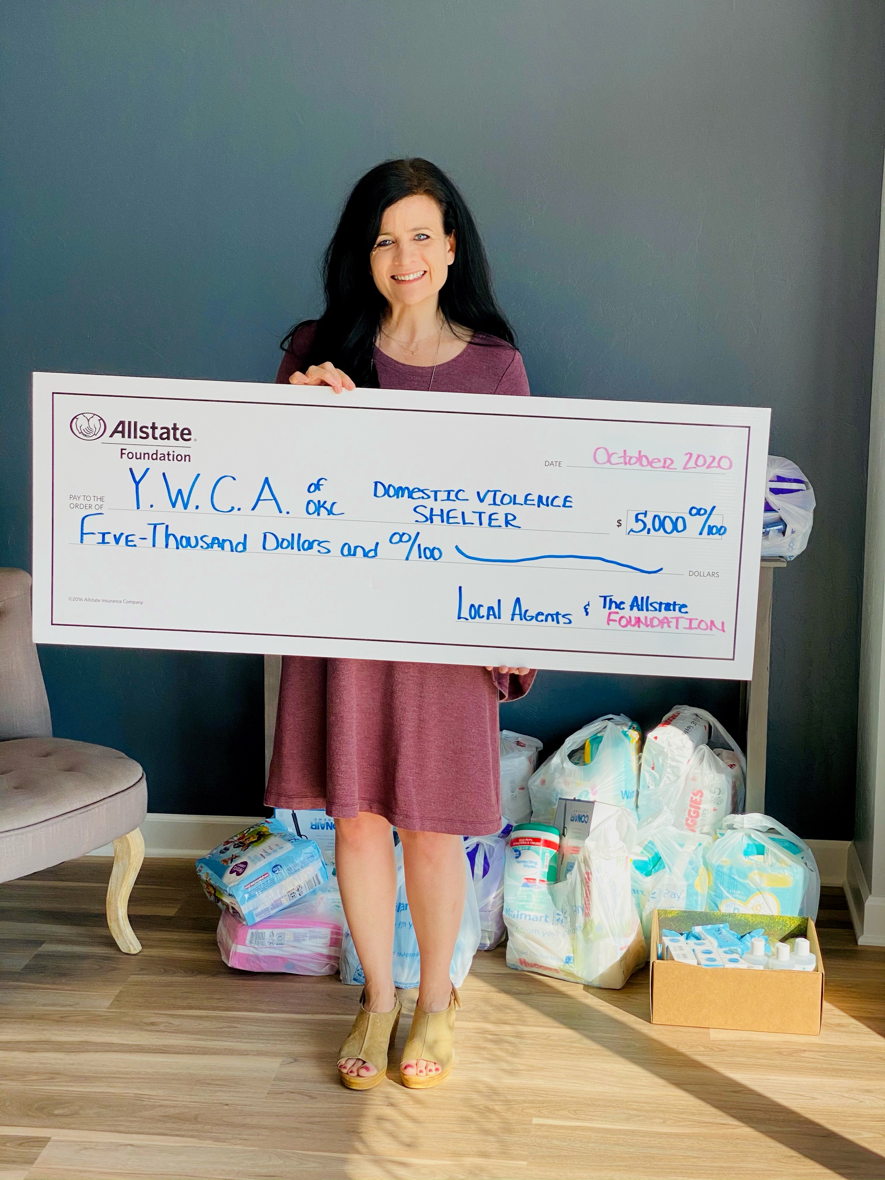 YWCA Domestic Violence Shelter Check Presentation