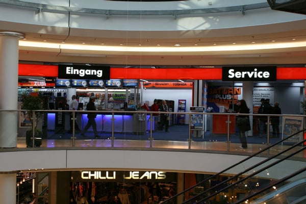 Eingangsbereich Saturn Erfurt