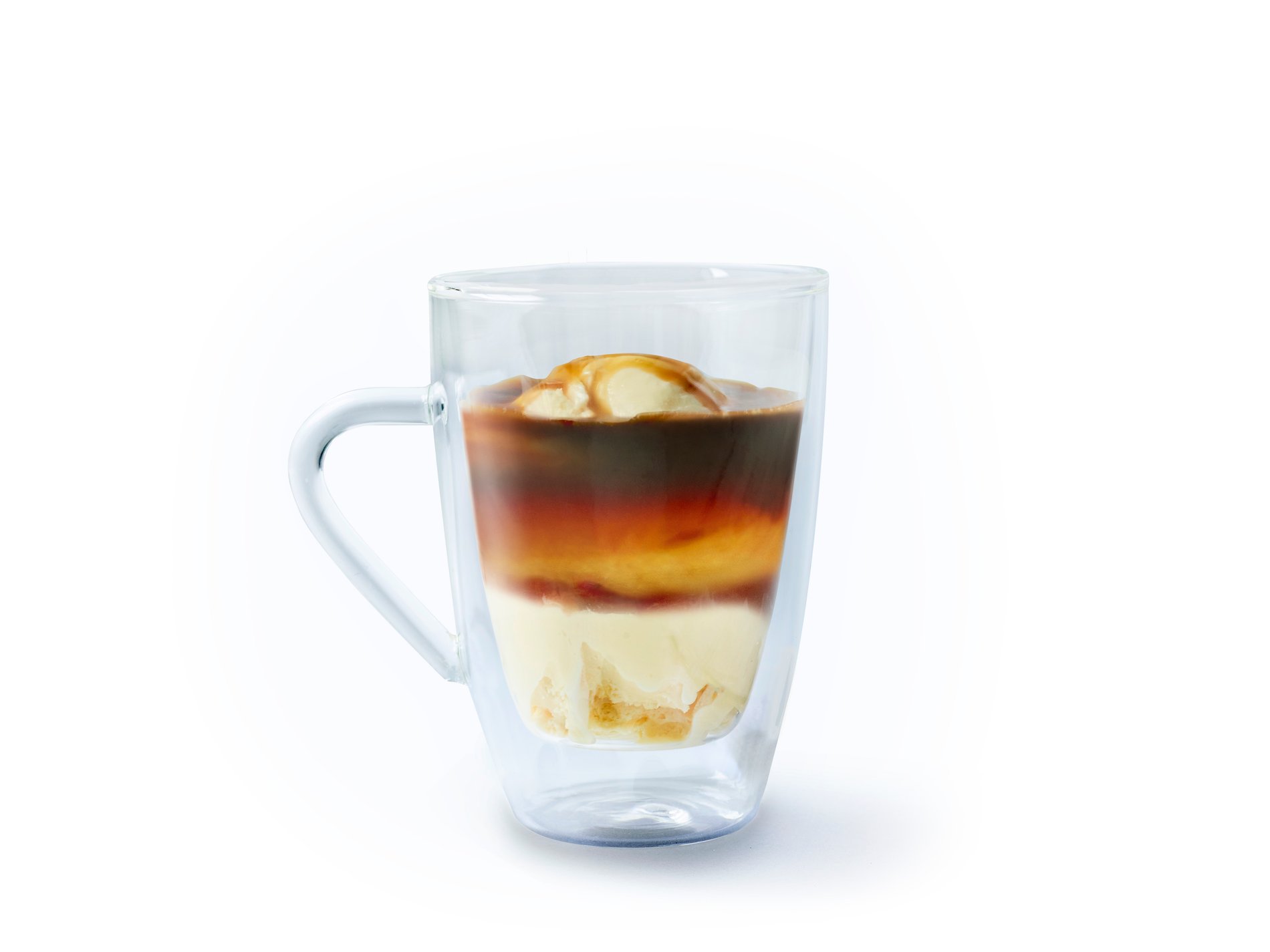 A café lungo topped with a classic Vanilla ball. So simple, and so delicious.