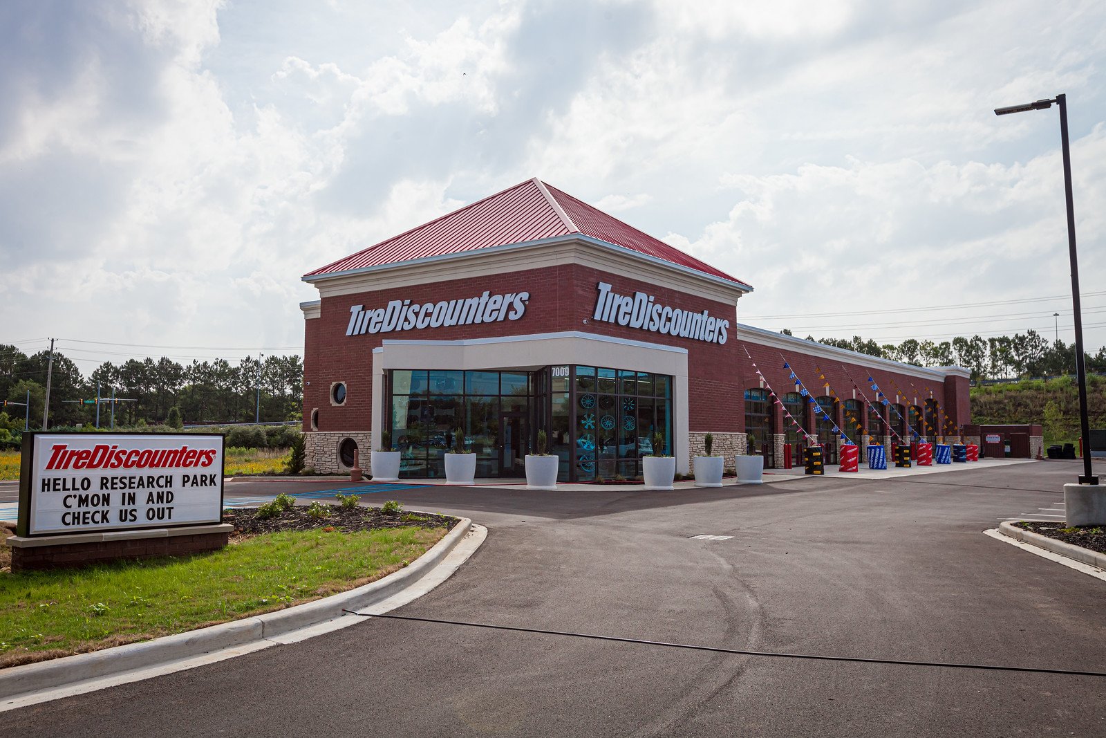 front of store
