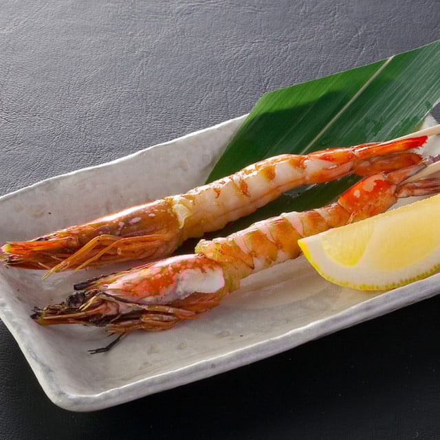 赤海老の塩焼き