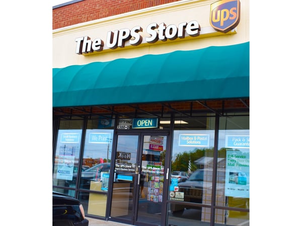 Exterior storefront image of The UPS Store #1951 in Anderson, SC