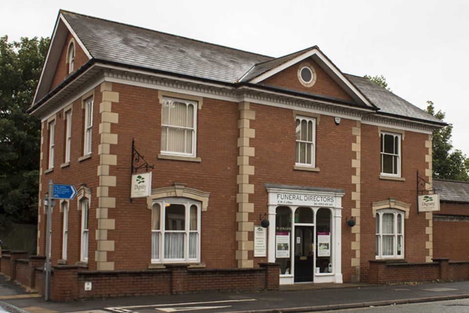 F W Collins & Son Funeral Directors on Wellington Road, Bilston