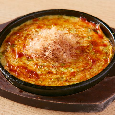 とろろの鉄板焼き