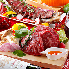 【No.1ボリューム!肉三昧コース】牛ハラミのグリル等 全8品 2.5時間飲み放題 歓送迎会/個室