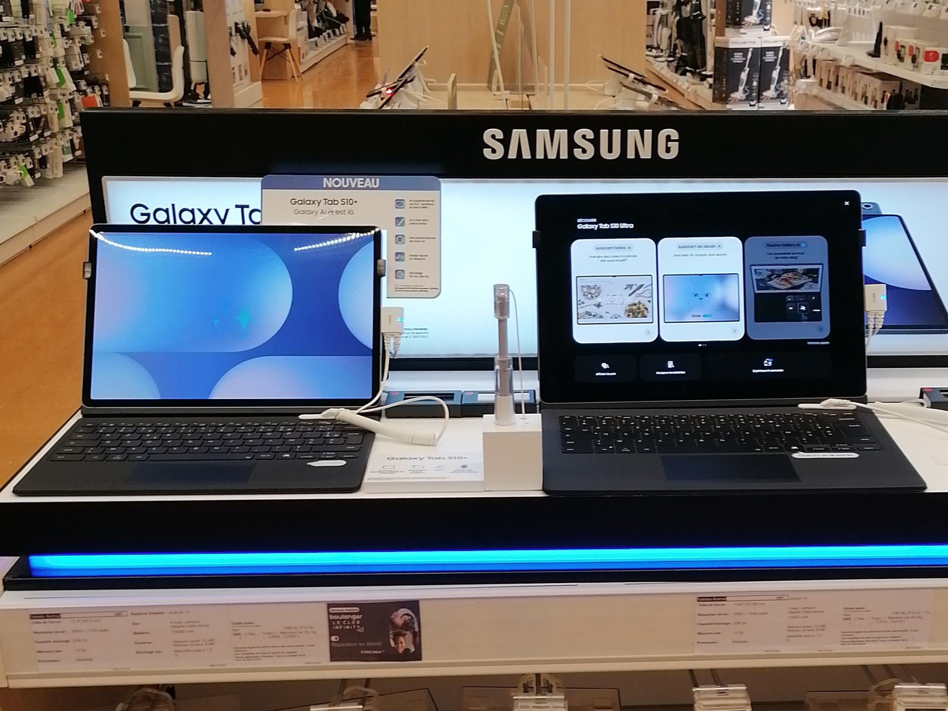 Les tablettes Samsung Galaxy Tab S10+ et S10 Ultra chez Boulanger Troyes - Saint Parres Aux Tertres.