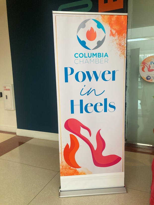 Chantell Summers Allstate Sponsorship for Power in heels with Columbia Chamber