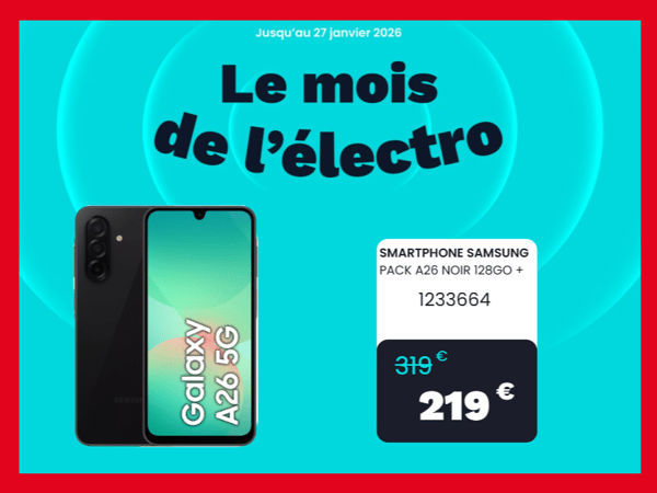 Smartphone SAMSUNG Pack A26 Noir 128Go
