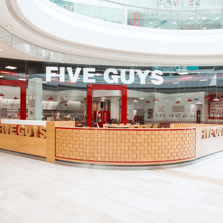 Five Guys Burgers and Fries Restaurant Westfield London White City Shepherd's Bush