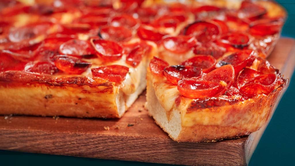 Papa Murphy's Detroit-style Pepperoni Pizza.