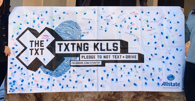 Over 150 Coronado High School Students pledged not to text and drive