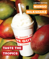 Five Guys Mango Milkshake now available!