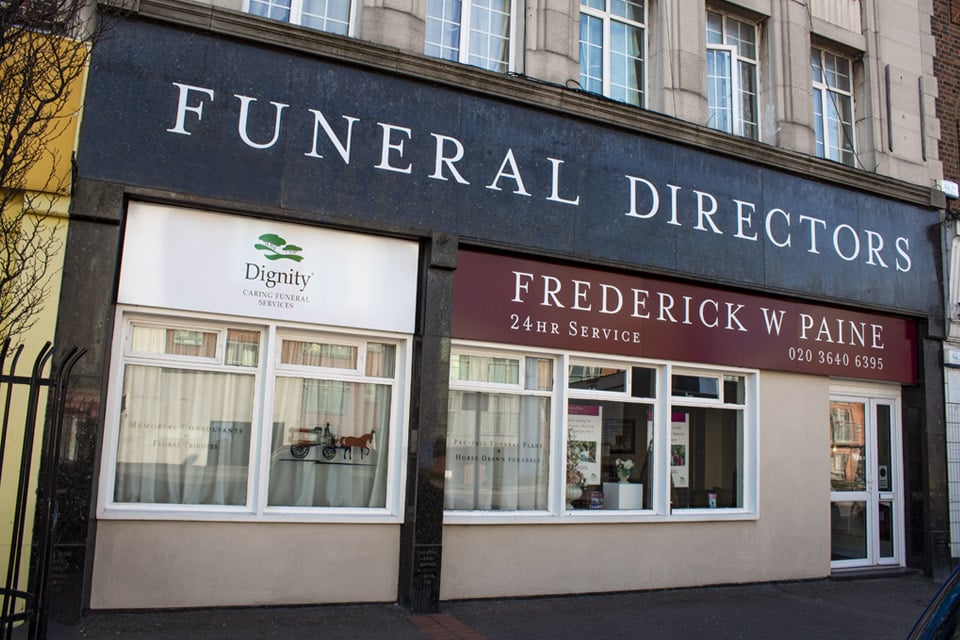 Frederick W Paine Funeral Directors in Rose Hill, Sutton.