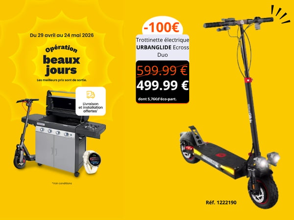 Trottinette électrique URBANGLIDE Ecross Duo