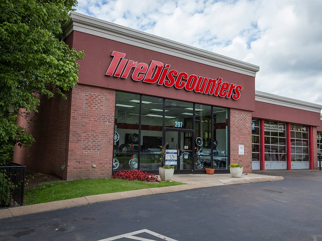 front of store