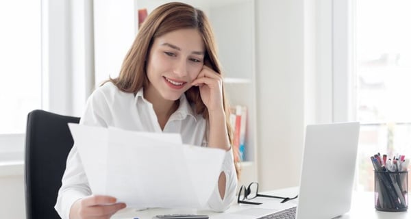 Employee reading