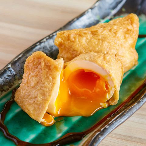 半熟卵のおいなりさん