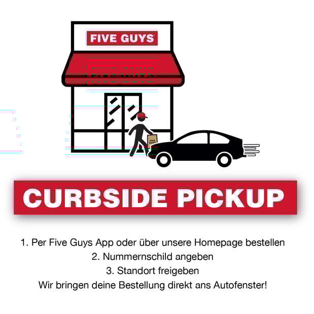 Curbside Pickup. Direkt an dein Autofenster bestellen.