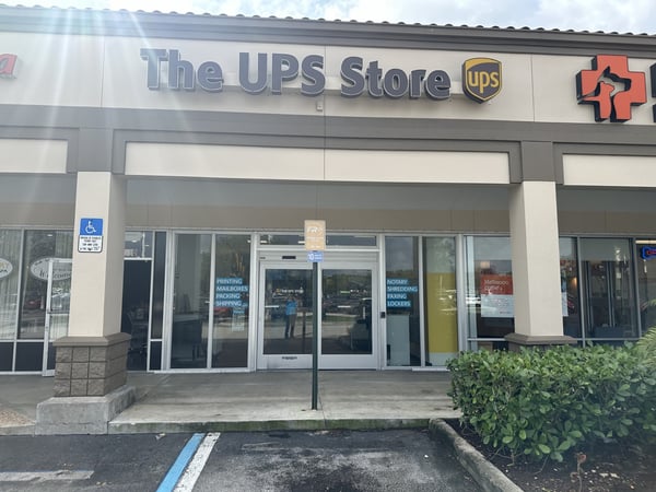 Facade of The UPS Store Shoppes of Paradise Lakes ( Next to Publix )