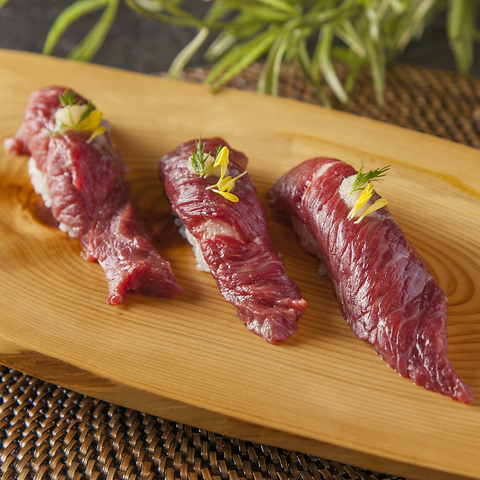 馬肉の握りずし