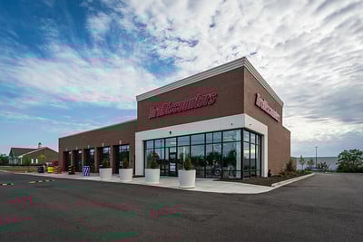 front of store