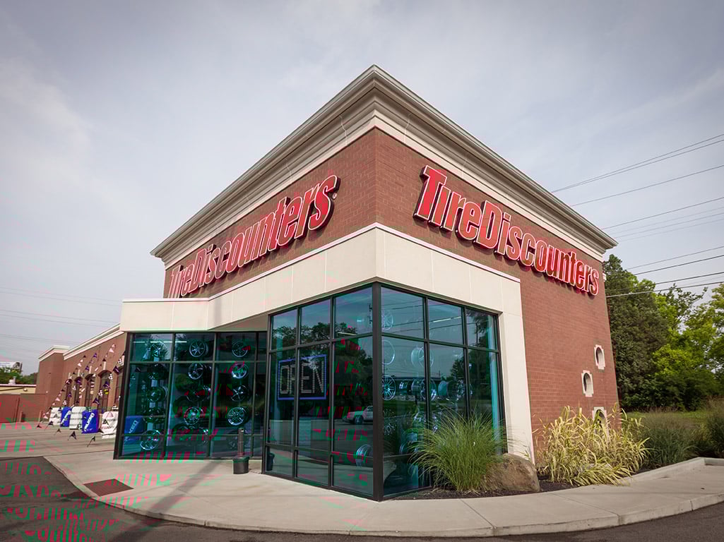 front of store