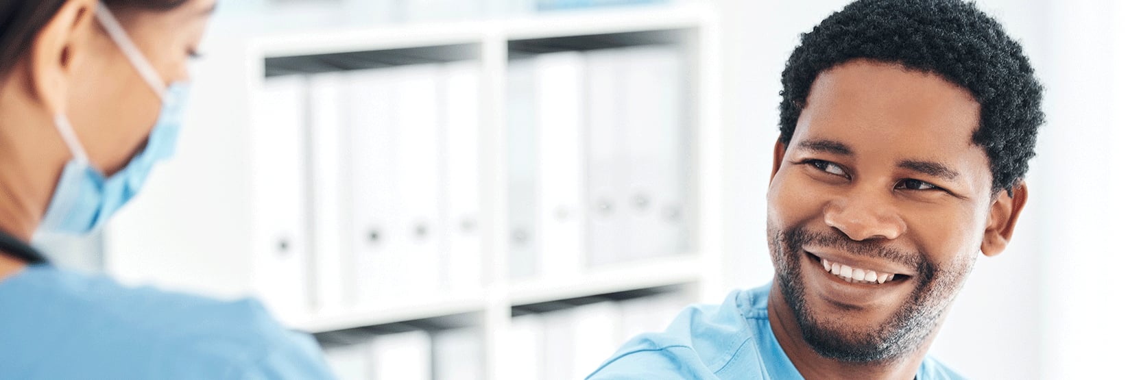 man getting a travel vaccine before vacation