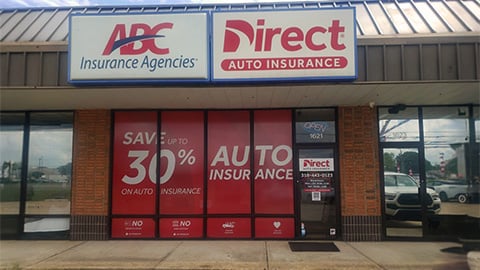 Direct Auto Insurance storefront located at 1621 Macarthur Dr, Alexandria