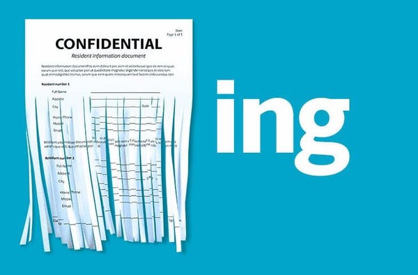 Image of a shredded confidential piece of paper