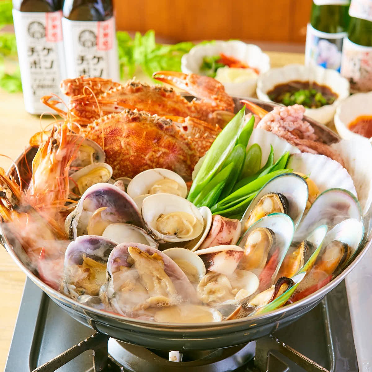 《韓国貝鍋コース》2時間飲み放題!韓国貝鍋チョゲチョンゴル・ケランチム・チヂミなど【8品4000円】