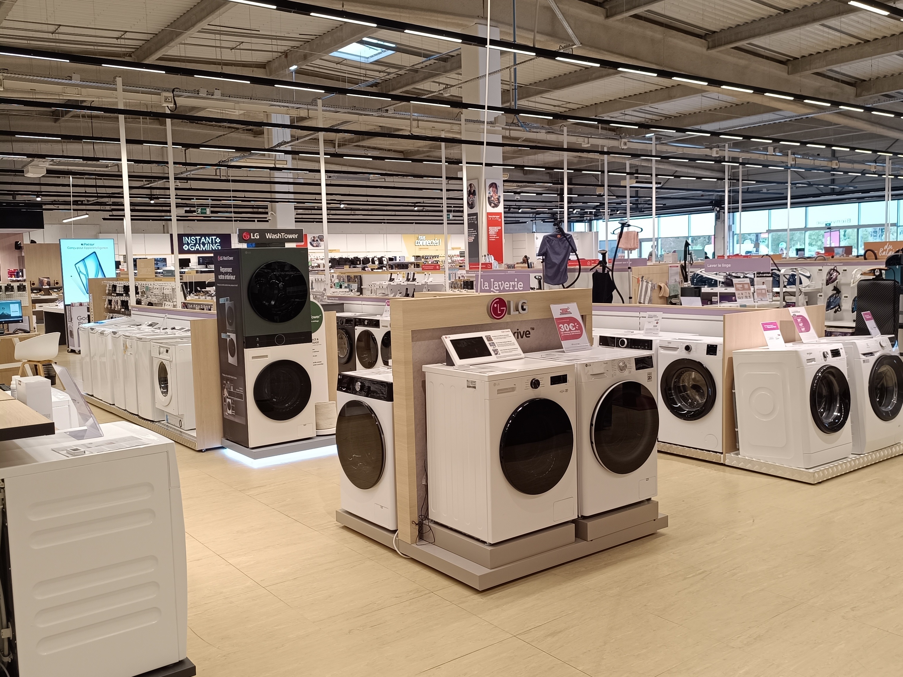 Boulanger Biganos Arcachon rayon lave linge