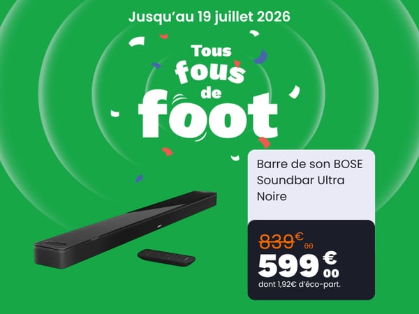 Barre de son BOSE Soundbar Ultra Noire
chez boulanger lyon cordeliers