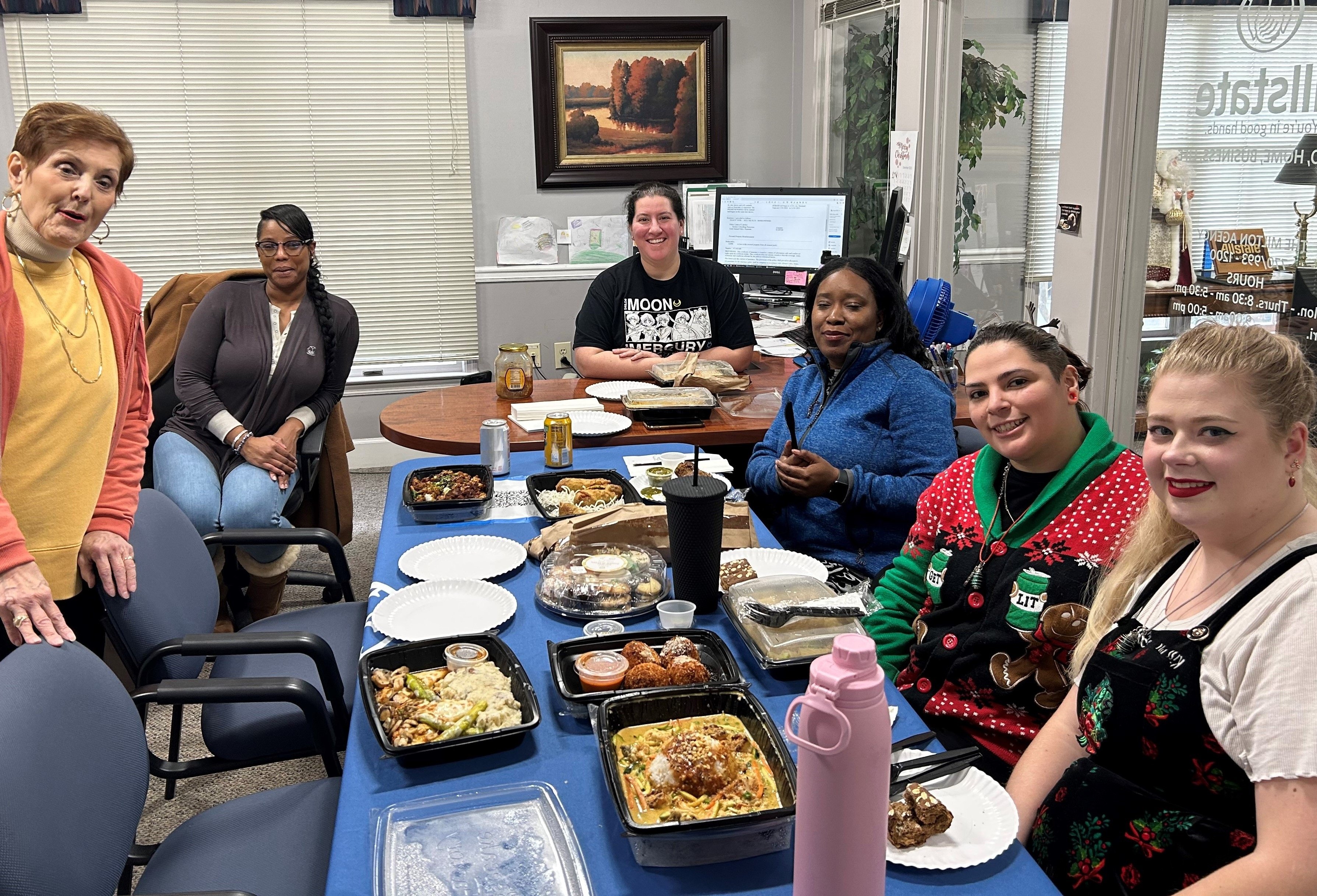 The team enjoying our 2022 Holiday Luncheon!
