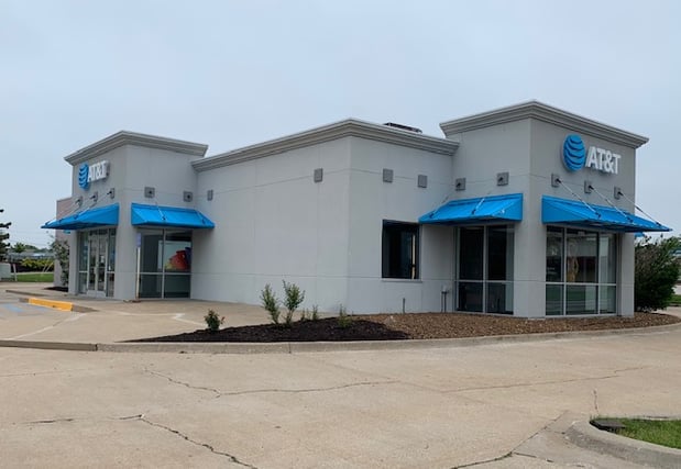 Exterior photo from the corner of Worley St.