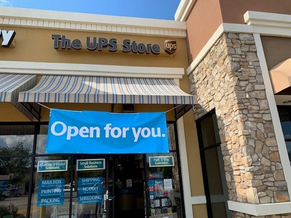 Storefront of The UPS Store in St. Augustine, FL