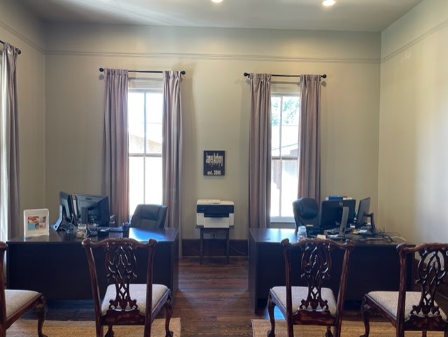 The inside of our office
