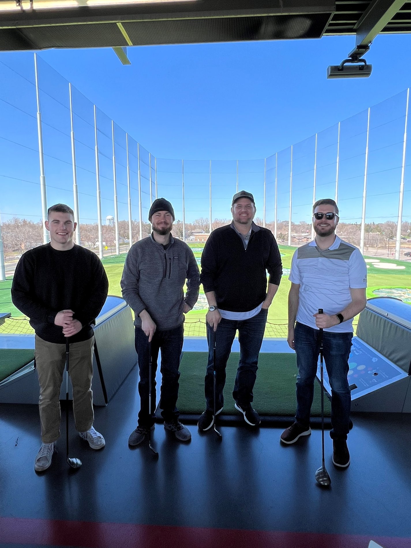 Team building at the driving range!