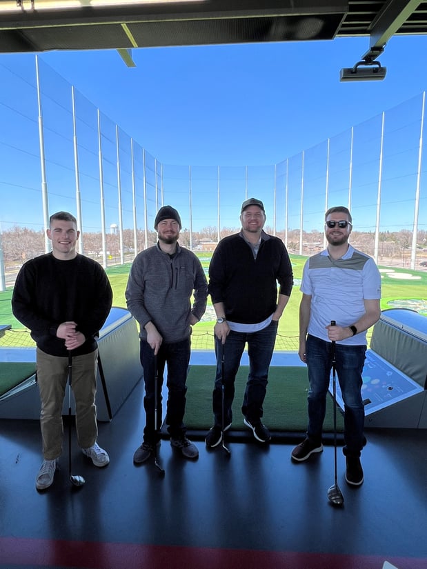 Team building at the driving range!