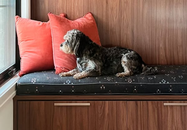 A Nashville couple’s multi-functional solution custom bench storage by California Closets