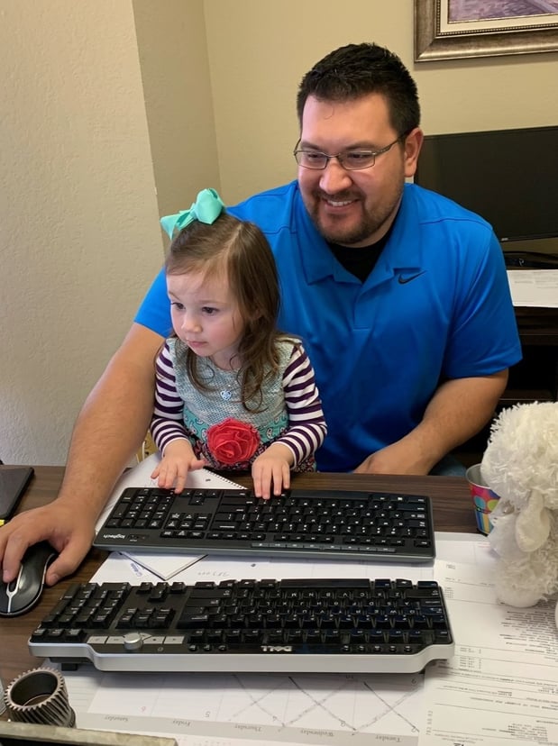 Jeremy getting pointers from the real boss!
