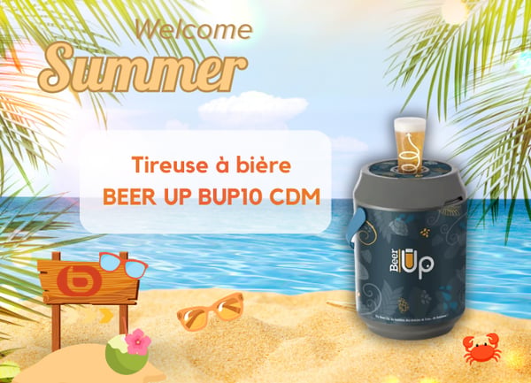 Tireuse à bière BEER UP BUP10 CDM - Autonomie 20h - Pour fûts de 5L