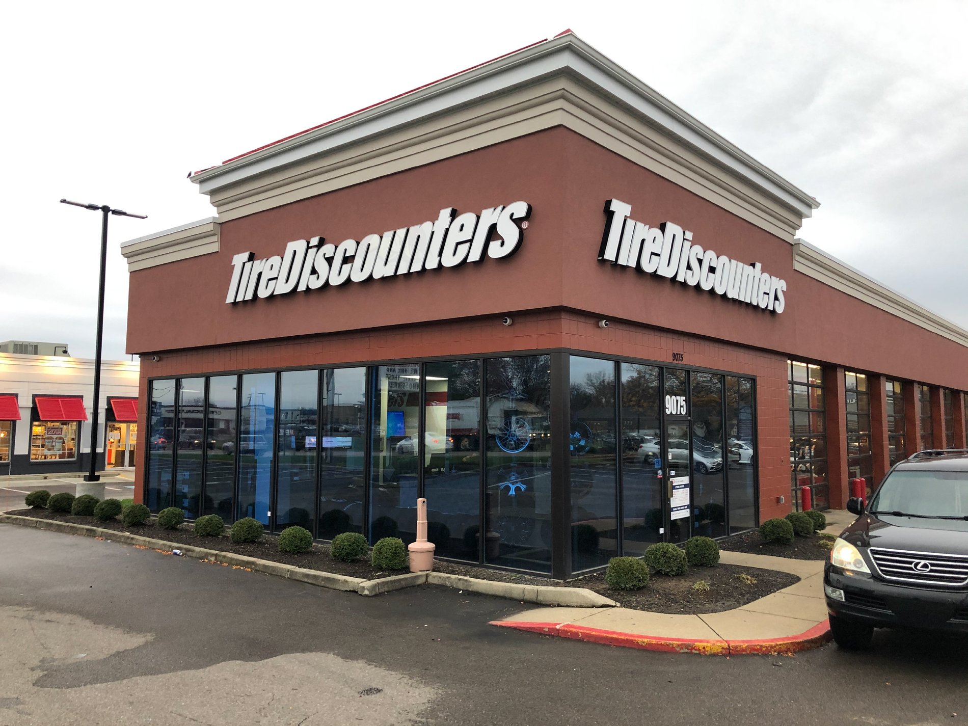front of store