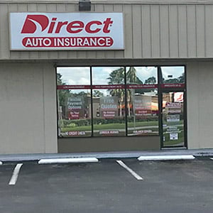 Front of Direct Auto store at 3757 South Orlando Drive, Sanford